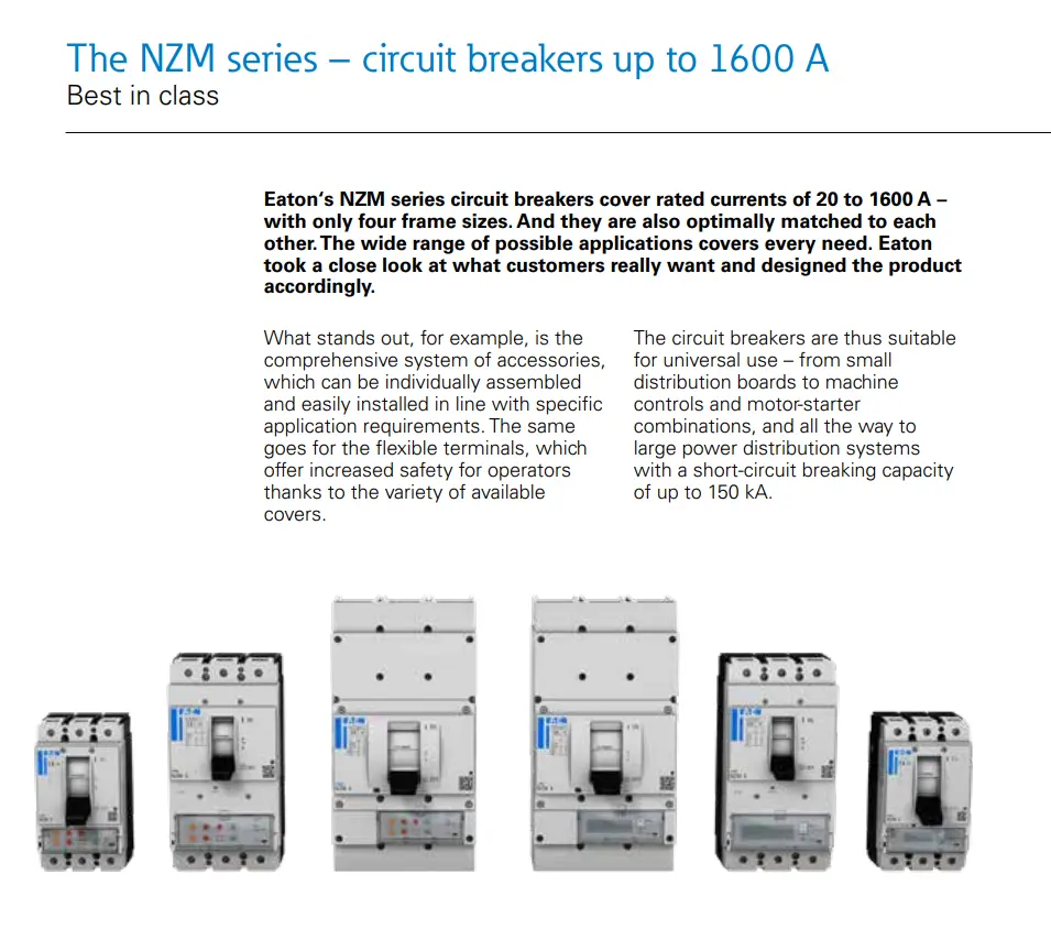 EATON Moeller oeller series NZM - Molded Case Circuit Breaker NZMB1-A63 259077
