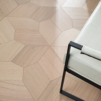 Parquet en chêne naturel, bois d'ingénierie, système d'assemblage T&G pour villa de luxe
