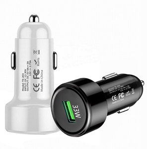 <span class=keywords><strong>Chargeur</strong></span> de voiture USB 33W charge super rapide pour Huawei iPhone Oppo - Product Image 1