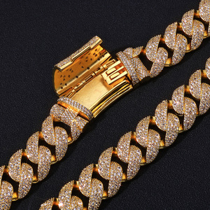 Bracelets cubains épais en moissanite couleur D VVS, en argent S925, style hip-hop, pour la vente en gros B2B, fournisseur de bijoux de luxe - Product Image 5