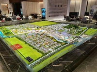 Maqueta de Edificio Urbano de Gran Altura Moderna, Utilizando Tecnología de Impresión 3D con Iluminación LED de la Maqueta Arquitectónica a Escala
