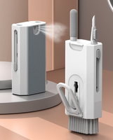 Kit de nettoyage pour clavier et ordinateur portable, tout-en-un pour ordinateur, PC, électronique, nettoyage en profondeur, brosse réutilisable, spray sans danger pour l'écran