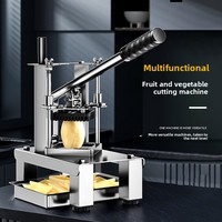 Aardappelmes Multifunctionele Frietmes met Handmatige Mechanisme Ecologisch Vriendelijke Groente- en Fruit Snijder Chips Groentesnijder