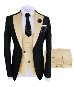 <span class=keywords><strong>Costume</strong></span> pour hommes d'affaires formel direct d'usine costumes de robe de mariée de marié minces confortables à simple boutonnage - Product Image 5