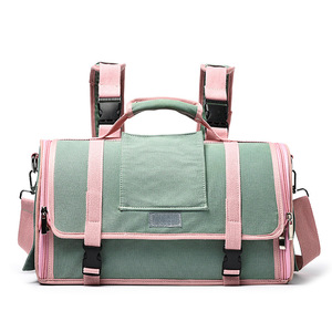 <b>Cat</b>-shaped space capsule <b>backpack</b>, canvas <b>cat</b>-themed portable <b>cat</b> carry, horizontal large capacity dog bag/pet bag. - Product Image 1