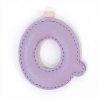 Nouveau porte-clés et pendentif de sac en cuir PU tendance à faire soi-même, avec lettres anglaises A-Z, modèle QM pour femme de bureau