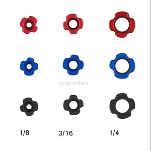 Viseur de chasse en aluminium anodisé de haute précision pour tir à l'arc composé de 3/16 avec quatre rainures à cordes