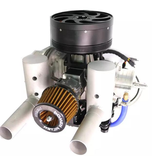Hybrid Generator Engine 7000W Generator 12S-14S Suitable 22L 22KG Agricultural Long Endurance Engine System RC Airplane VTOL DIY