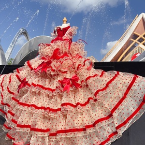 Vestido tutú rojo de lunares finos con cola desmontable, ropa formal original <span class=keywords><strong>y</strong></span> adorable para mascotas - Product Image 6