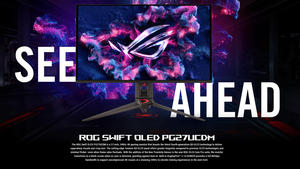 Monitor para juegos A.S.U.S ROG Swift OLED PG27UCDM original de 26 pulgadas, panel 4K Tandem QD-OLED, 240Hz, 0.03ms (GTG), OLED Anti-Flicker 2.0 - Product Image 2