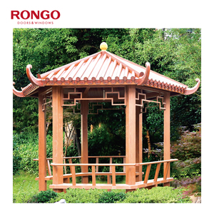 ศาลาและซุ้มไม้แปดเหลี่ยมกลางแจ้งทำจากไม้กันการกัดกร่อนหกเหลี่ยมสองชั้น - Product Image 4
