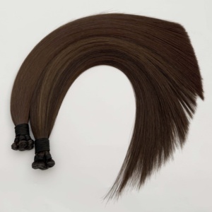 ตัวอย่างฟรี YSG Hair Genius Weft ผมต่อแบบเส้นตรงและแบบหยิก Genius Weft ขายส่ง - Product Image 4