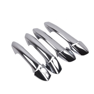 Accessoires de poignée de porte de voiture en fibre de carbone couleur chrome WZXD pour Mercedes Gla - Product Image 1