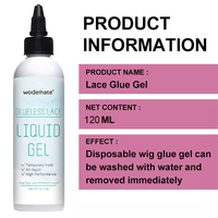 Colle Liquide pour Dentelle 4 oz Gel Tenue Forte Colle Adhésive Transparente pour Perruque Séchage Rapide