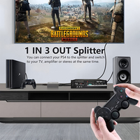 Répartiteur Audio Optique Numérique Tebe SPDIF Toslink Compatible Dolby DTS LPCM2.0 PS4 Xbox TV Transmission 130 pieds Plug & Play POE IP FTTH