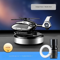 Diffuseur de voiture solaire rotatif en métal, désodorisant pour siège, support de parfum hélicoptère, fonction décorative pour l'élimination des odeurs