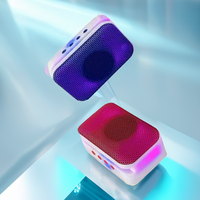 Mini Altavoz Portátil de 5W con Bluetooth, Iluminación RGB y Batería Recargable, Altavoz para Fiestas y Uso en Cine en Casa