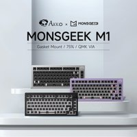 Kit Keyboard Mekanik Akko MONSGEEK M1 V3 DIY 75% RGB Hot-Swap South-Facing Barebone Aluminium VIA/QMK Gasket-Mount