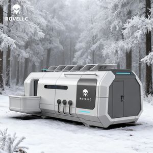 Maisons en capsule spatiale en acier personnalisables avec un design moderne, énergie solaire, caractéristiques écologiques pour les hôtels, les bureaux, les appartements, les halls - Product Image 1