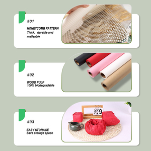 Duurzaam schokabsorberend materiaal, bescherming voor fragiele vazen bij logistiek, honingraatpapierrol - Product Image 3