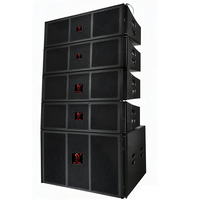 Altavoz Profesional de PA de Alta Potencia con Subwoofer de Doble Línea de 15 Pulgadas para Salones de Banquetes, Auditorios, Escenarios, Eventos Interiores y Exteriores