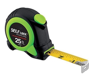 Ruban à mesurer personnalisé de 25 pieds Power Tape Échelle métrique impériale en pouces avec lame métallique des deux côtés Construction Architecte Menuiserie - Product Image 1