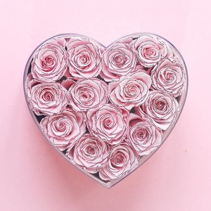 Rosas Eternas Personalizadas con Logotipo, Color Rosa Inmortal, Infinito, Eterno, Flor Roja Estabilizada y Preservada en Forma de Corazón, para el Día de San Valentín, Graduación - Product Image 2