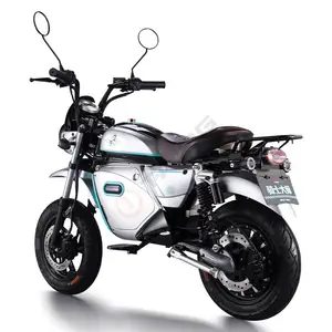 Novo design de motocicleta de corrida elétrica Mini 72v com pedais e corrente