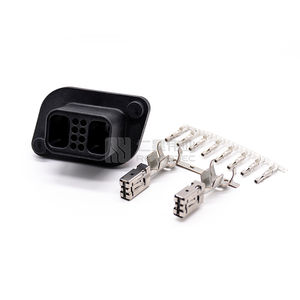 IP67 Hybrid stecker 2 8 Leistungs signals tifte Kunststoff rechtwinkliger Stecker 100A für 16 mm2 Kabel und Buchse für E-Bike - Product Image 2