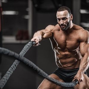 Corde da 1 pollice in Nylon nero da battaglia 30 piedi per esercizi di allenamento per la palestra di casa corde da lavoro pesanti per allenamento Fitness - Product Image 2