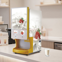 Distributeurs automatiques de jus de lait frais pré-mélangé 10L*2 avec système Bag-in-Box (BIB) et machine à yaourt en libre-service, plage de température 1-10°C ℃
