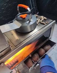 Poêle à granulés portable avec four pour tente chaude, chauffage au <span class=keywords><strong>bois</strong></span> pour camping en extérieur, camping-car, cabane, survie hivernale, cuisson - Product Image 6