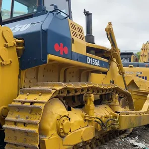 ZiHui รถขุดมือสองรถปราบดิน Komatsu d155a รถขุดเครื่องจักรตีนตะขาบไฮดรอลิกใช้รถขุด