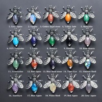 Nouveau produit : Broche pendentif abeille en cristal multi-matériaux, double usage pour la décoration