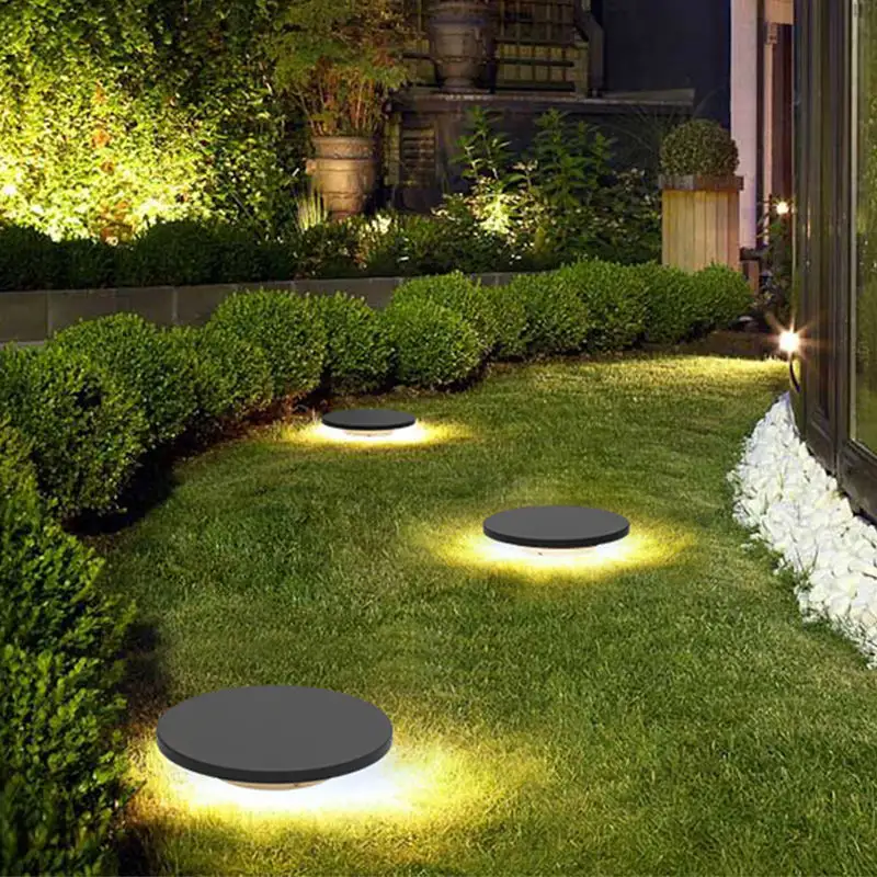 Outdoor Lawn Lamp Spot Garden Light Waterproof Led 18w Garden Lawn Light Round For Courtyard Garden Lighting