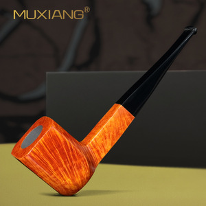 Muxiang Briarwood Smoking Pipe Straight Type 3mm Filter Men's Tobacco Pipe Solid Wood Pipe Accessory - Product Image 1