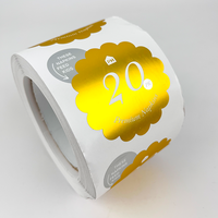 Impression de logo personnalisée, estampage à chaud, étiquette en feuille d'argent, autocollant en papier auto-adhésif, étiquette en feuille d'or
