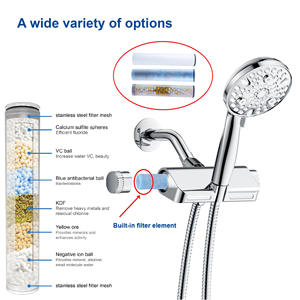 Pommeau de Douche Portable 10 Fonctions Jet Pluie avec Filtre Nettoyage Facile Buse Douce Ensemble de Douche Pressurisé pour la Maison - Product Image 5