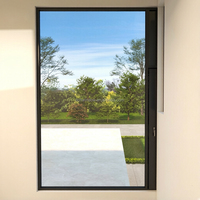 Ventana Moderna de Aluminio con Doble Acristalamiento Templado, Microventilación, Resistente a Huracanes, Aislamiento Acústico y Térmico