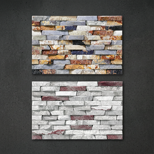 Azulejos de Pared para Exterior de Cerámica Digital con Diseño de Piedra Natural en Relieve de Alta Profundidad, 300x450mm (30x45cm), Elevation Concept 12x18, Acabado Satinado Mate - Product Image 3