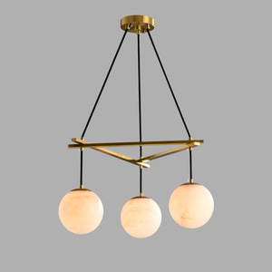 Licht luxe moleculair bubbelglas plafondlamp voor hotel slaapkamer - Product Image 4