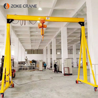 Mini-grue portique à roues de 3 tonnes avec chenilles, mini-grue portique électrique RTG portable de 5, 8 et 10 tonnes, grue portique mobile