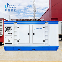 Générateur diesel silencieux industriel à trois phases 200kVA 250kVA 300kVA 400kVA 500kVA avec démarrage automatique, démarrage à distance et ATS