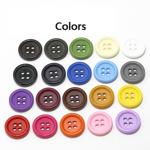 Stock Polyester <strong>Button</strong> For Clothing 4 Holes Round Resin <strong>Button</strong> - Product Image 3