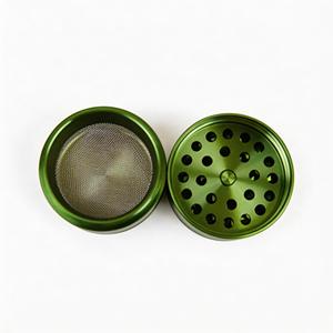 Moulin à herbes en alliage de zinc métallique à 4 couches, personnalisable avec logo, portable, pour tabac – Meilleures ventes - Product Image 6