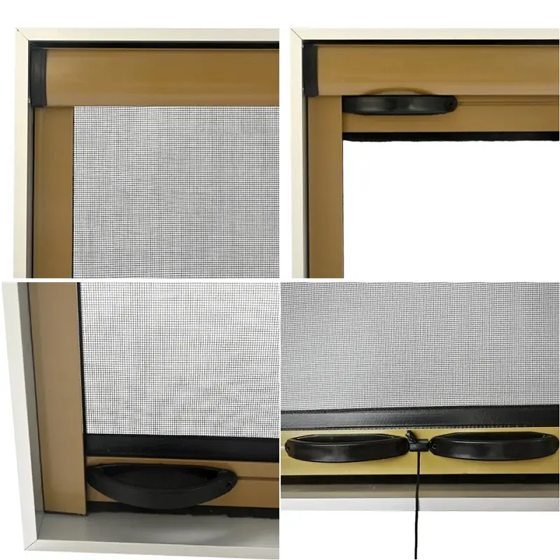 Aluminiumrahmen einziehbare Flugblende benutzerdefinierte walze einziehbare Fensterblende große Größe Rollladenfenster