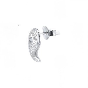 925 Silver Stud Earrings With Zircon Bezel Setting Geometric Texture Party Fashion Jewelry - Product Image 4