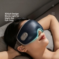 Masseur oculaire intelligent portable, compresse chaude, vibration, 3 niveaux de chaleur, 7 niveaux de massage, sangle réglable en velcro, batterie 1000 mAh, tactile