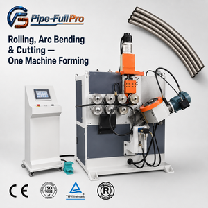 CNC Copper Tube Ring Rolling Bending Cutting <b>Machine</b> Round Square Rectangular Stainless Steel Aluminum <b>Pipe</b> Circle Forming - Product Image 1