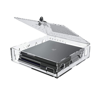 Boîtier de verrouillage en acrylique sur mesure pour console de jeu PS4 coque de sécurité et de protection lucite pour playstation